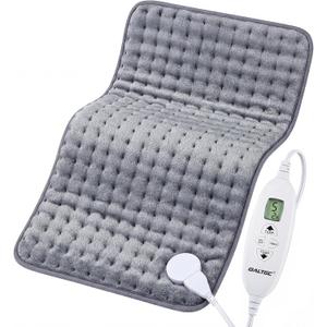 Electric Heating Pad, 2025 Upgraded Dual Mode Controller (Manual and auto Off Mode),Multiple Safety protections, Comfortable Soft, Machine Washable12"x 24" Grey