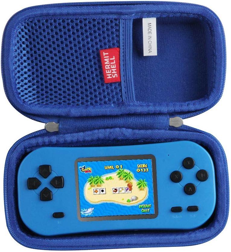 2 x Hermitshell Travel Case for Beijue 218 Retro Handheld Games for Kids Built in 218 Classic Old Style Electronic Gam (Blue)