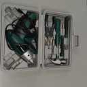Hi-Spec 3.6V Cordless Electric Screwdriver Set with Interchangeable Bits, Green