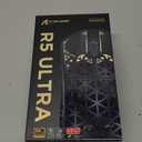 R5Ultra 8K Wireless Gaming Mouse with 42,000 DPI -PAW3950 MAX Sensor -39g Ultra-Lightweight Carbon Fiber -Nordic 52840 MCU Chip-Wired/BT/2.4GHz Wireless Programmable Mouse Griptape for PC/Mac (Black)