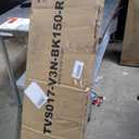 Rolanstar TV Stand with Power Outlet & LED Lights, Modern Entertainment Center for 32/43/50/55/65 Inchs TVs, TV Table, Universal Gaming LED TV Media Stand with Large Storage Cabinet, Black