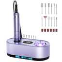 JOSGLOI Electric Nail Drill Professional: 40000RPM Electric Nail File Kit E File Nail Drill Machine with LCD Display for Acrylic Gel Nail, Manicure Pedicure Polishing Nail Grinder for Salon Home Use
