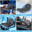 Truck Driver Seat Cushion, Memory Foam L-Shaped Ergonomic Cushion for Office Chairs, Comfort & Support for Long Sitting