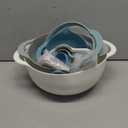 Mixing Bowls for Kitchen, 13 Piece Plastic Nesting Bowls Set Includes 2 Mixing Bowls, 1 Colander, 1 Sifter, 4 Measuring Cups, 5 Kitchen Gadgets for Baking Prepping Cooking and Serving, BPA Free