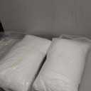MIULEE Throw Pillows Inserts, Pack of 2 12x20 Inch 100% Virgin Fiber Filling Bed Couch Pillows White
