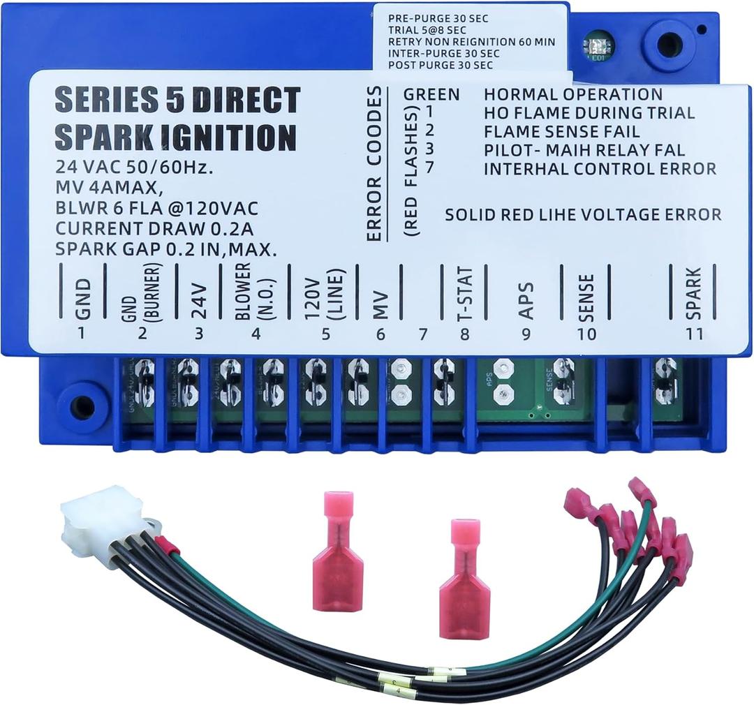 BGN891-1C Ignition Control Module - Direct Replacement for Lennox 60J00, G891TCA-8103, 96C66 | Compatible with Pulse Furnaces & Models 87F22, 86H30, 77C38