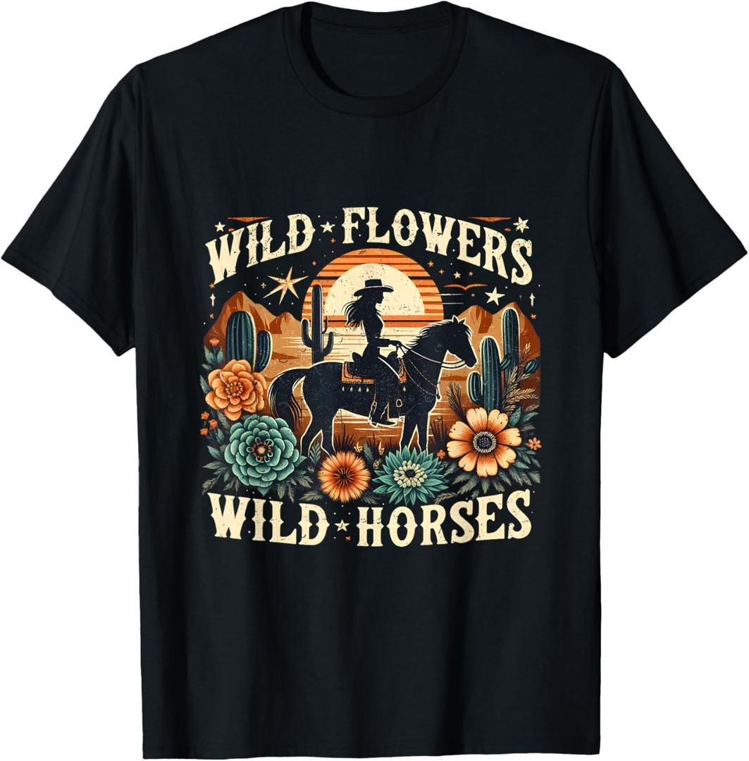 Wild Horses T-Shirt (Small, Black)