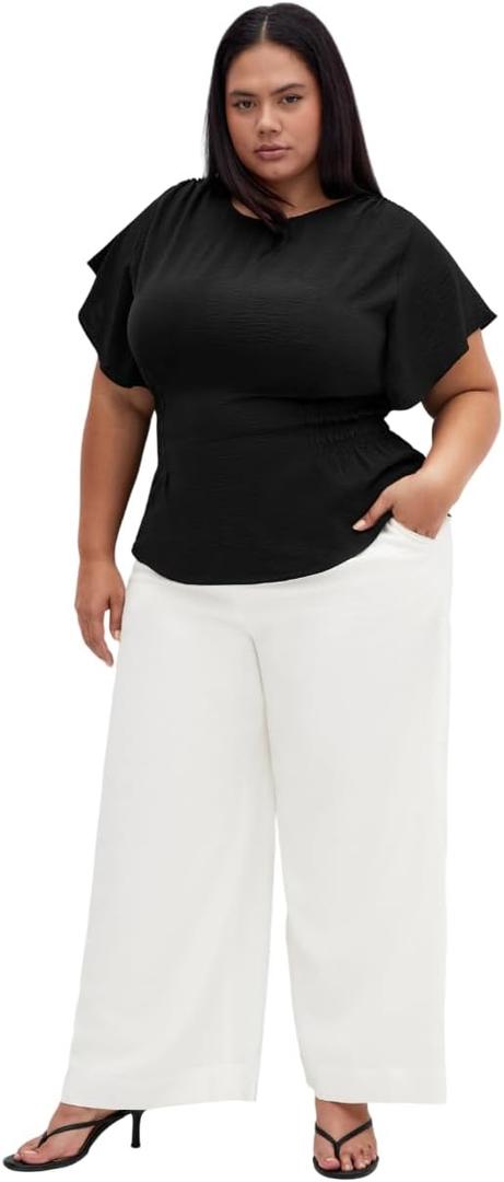 City Chic Women's Plus Size Top - Cara, 12 Black