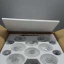 Mid-Century Modern Semi Flush Mount Ceiling Light 3 Lights Clear Glass Modern Globe Ceiling Light Matte Black Sputnik Chandeliers for Hallway Entryway Kitchen Bedroom Laundry(Bulb Incl.)