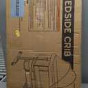 Baby Bassinet, 3 in 1 Bedside Bassinets for Baby, Bassinet Bedside Sleeper with Wheels, Adjustable Height with Rocking Mode, Breathable Mesh, Storage Basket, Easy Assemble & Folding (Dark Gray)