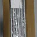 Standard Decorative Window Curtain Rods 30 to 116 Inch,5/8 Inch Diameter Small Curtain Rod Set, Heavy Duty Drapery Rods with Brackets