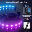 TV LED Backlight, Led Lights for TV with Camera Sync with Screen 55 Inch, Silicone Covered Led Strip Lights, App Control Premium Color Change Ambient Lighting for Gaming,Home Theater