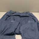 ebossy Women's Denim Harem Pants Elastic Waist Pleated Wide Leg Baggy Jeans (XX-Large, Blue)