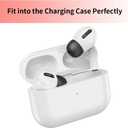 Lanwow Premium Memory Foam Tips for AirPods Pro 1st & 2nd Gen. No Silicone Eartips Pain. Anti-Slip Eartips. Fit in The Charging Case, 3 Pairs (S/M/L, Black)
