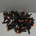 40 Pack 4.5 inch Plastic Spring Clamps, Black Heavy Duty Clips, Backdrop Clips, Woodworking Clamps, Plastic Clamps for Crafts, Backdrop Stand, Woodworking, Photography