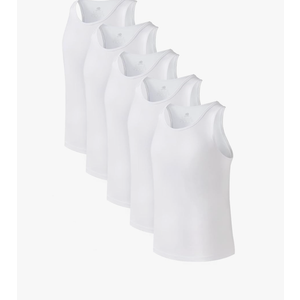DAVID ARCHY Men's Tank Top Bamboo Rayon Undershirts Tank Shirt Moisture-Wicking A-Shirt for Men, Medium
