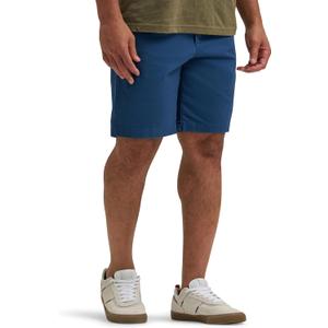 Wrangler Authentics Mens Flat Front Short (40W x 7L, Insignia Blue)