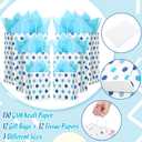 Humyoun 12 Pcs Party Gift Bag with Tissue Paper 6.5" 9.6" 13" Treat Bag for New Year Valentine's Day Easter Graduation Birthday Baby Shower Wedding Party Supplies(Blue Dots)
