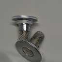 2PCS Sink Stopper Hair Catcher, Pop-up Sink Drain Strainer with Removable Stainless Steel Strainer Basket Hair Catcher, Bathroom Sink Strainer for Bathroom Sink Stopper Replacement