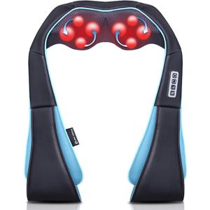 Mo Cuishle Shiatsu Neck Massager for Pain Relief Deep Kneading Back Shoulder Massage with Heat Ideal for Valentines Day, Christmas, Mother's Day, Father's Day, Gifts for Men Women Mom Dad Her Him