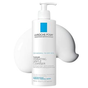 La RochePosay Toleriane Hydrating Gentle Face Cleanser, Daily Facial Cleanser with Niacinamide and Ceramides for Sensitive Skin, Moisturizing Face Wash for Normal to Dry Skin, Fragrance Free, 13.52 Fl Oz (Pack of 1)