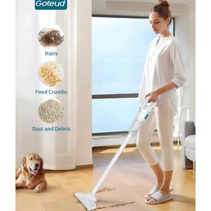 Cordless Vacuum Cleaner, Lightweight Stick Vacuum Self-Standing With Powerful Suction, Max 30 Mins Runtime, Rechargeable Cordless Vacuum For Home And Car