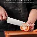 Chef Knife 8-Inch  German High Carbon Stainless Steel 1.4116 Blade, Sharp Kitchen Knife, Ergonomic Pakkawood Handle, 3-Year Warranty