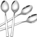 12-Piece Dessert Spoons, Stainless Steel Small Spoon