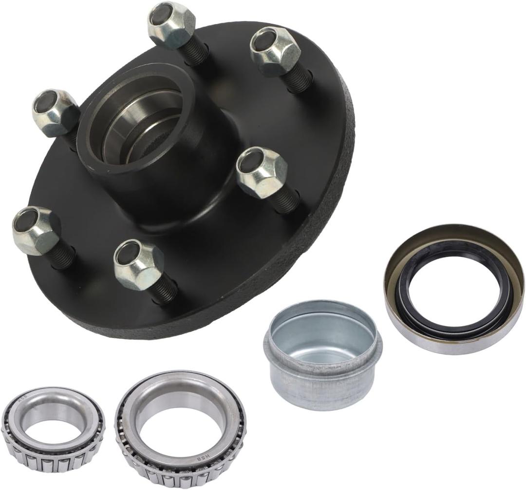 GXYWADY 6 on 5.5 inch Trailer Hub Kit Replacement for 3500 lbs 84 Spindle
With Trailer Bearing Kit L68149 Inner Bearing L44649 Outer Bearing