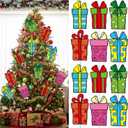 12 Pcs Large Red and Green Christmas Tree Decorations Lime Green Hanging Picks Xmas Present Picks Ornaments for Christmas Tree Vase Wreath Stairs Garland Decoration Supplies