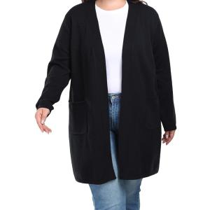 Shiaili Long Plus Size Sweater Cardigan Easy Close Open Front Coat for Women,4X