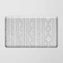 FRESHMINT Boho Kitchen Mat 0.47" Thick Anti-Fatigue Cushioned Kitchen Mats 17.3"x28" for Floor, Waterproof Non Slip Comfort Standing Mat Kitchen Rug for Kitchen Decor Sink Office, Light Gray