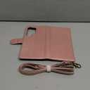 SUANPOT Compatible with Samsung Galaxy S25 Ultra Wallet case with RFID Blocking Credit Card Holder,Flip Book PU Leather Protective Cover Women Men for Samsung S25 Ultra Phone case Rose Gold