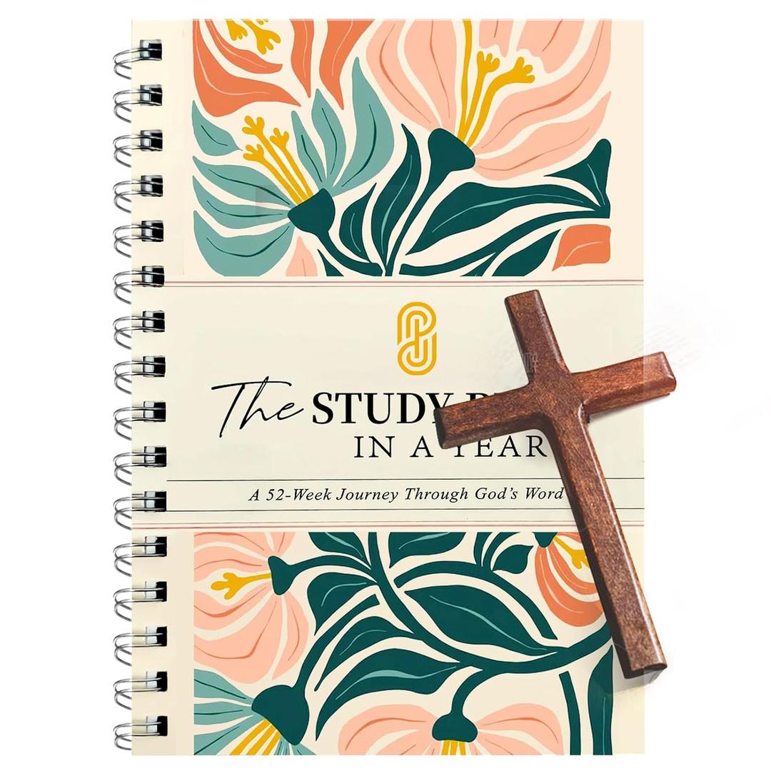 2 x The Study Bible in One Year 52-Week Study Word 2026 New a Beautiful Year in the Bible for Women (A5)-1pc