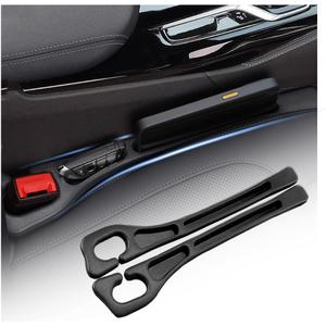 2PCS Car Seat Gap Filler Organizer with Storage Slots,Upgraded Car Gap Filler for Storing Phones,Keys,Items,Plug & Play No Drop Seat Guard for Cars Avoid Items Falling