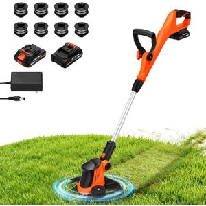 20V Cordless Weed Wacker String Trimmer 12" 2-in-1 Edger