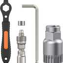 Pawfly Upgraded Bicycle Crank Puller Set, Bike Repair Kit for Square Taper Shimano & ISIS Splined Crank Arm