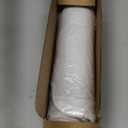 HOMBYS Quilted Placemats Set of 6 Washable Round Placemats for Kitchen Table-100% Cotton Fabric 14 Inch Round Table Mats, Cotton Fabric with Microfiber Filling, (14"x14", Pure White)