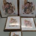 Giftgarden 14 Pack Brown Picture Frames with Mat for Various Sizes Photos, Assorted Matted Frame Set Including Two , Six 8x10, Six 5x7, 4x6 Gallery Frame Collage for Wall or Tabletop Display