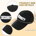 6 Pcs Playing Cosplay Toy Secret Service Dress up Includes Earplugs Acoustic Tube Headset Sunglasses and Black Security Hat for Teens Boys Playing Cosplay Costume Party Accessory Kit (Black)