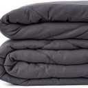 WONAP Weighted Blanket for Adults -60"x80" 20lb Queen Size for Couples - Premium Microfiber Material Heavy Blanket with Glass Beads - All-Season Comfort Breathable Cooling Weighted Blankets-Dark Grey