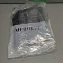 MEROKEETY Women's 2026 Summer Floral Strapless Dress Bodycon Tube Slit Mesh Wedding Guest Cocktail Party Maxi Dresses (Black, S)