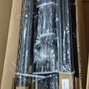 U14 Over Washer and Dryer Storage Shelves, 4 Tiers Laundry Room Storage and Organizer System, Space Saving Clothes Drying Rack with 2 Clothes Hanger Rods, 66.5" W x 20.5" D x 77.4" H, Black