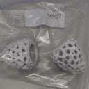 2 Pcs Shrimp Dome Hide Shrimp Hides for Aquarium White Betta Fish Hideout with Suction Cup Fish Tank Ornament Accessorie Decor for Shrimps Guppy Hiding Resting(3.15''h x 2.76'' W)