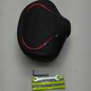 Noseless Bike Seat Cushion for Men & Women - Extra Padding & Comfort Wide Bicycle Seat, Oversized Comfortable Saddle for Peloton Bikes, Exercise Bikes, Electric Bikes, Cruiser Bikes (Red)