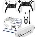 Boltz Retro Stick Gaming Stick – Retro Gaming Console with 40,000+ Classic Video Games, 9 Emulators, 128GB Storage, Plug & Play 4K HDMI Output, Includes 2 Wireless 2.4GHz Controllers