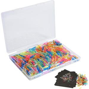 Refill Pegs for Use with Creative Light Up Board, 280 Pcs of Glowing Pegs, Light Up Drawing Board Accessories, 6 Colors, Creative Game Toys, Puzzle Learning Toys, Light Bright Toys for Kids Aged 4 +
