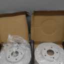 Front Brake Pads And Rotors Kit Compatible With 2013-2021 Honda Civic, 2003-2017 Accord, 31257 D914-7795 Automotive Replacement Brake Kits Geomet Drilled And Slotted Rotors 281.6mm(11.1in)