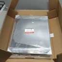 14 x 18 Medicine Cabinet with Tempered Beveled Mirror Silver Aluminum Cabinet DTC Hinges, Stepless Adjustable Shelves, Recessed/Surface-Mounted