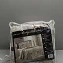 GrandLinen 3-Piece Fine Printed Oversize (100" X 95") Quilt Set Reversible Bedspread Coverlet Queen Size Bed Cover (Taupe, Brown, White Tulip Floral)
